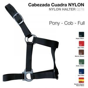 Cabezada cuadra nylon sencilla