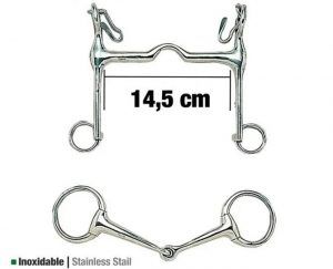 CONJUNTO FILETE Y BOCADO INOXIDABLE DE DOMA