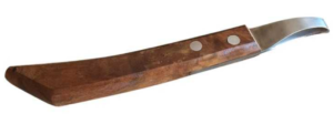 Legra económica corte oval con mango de madera